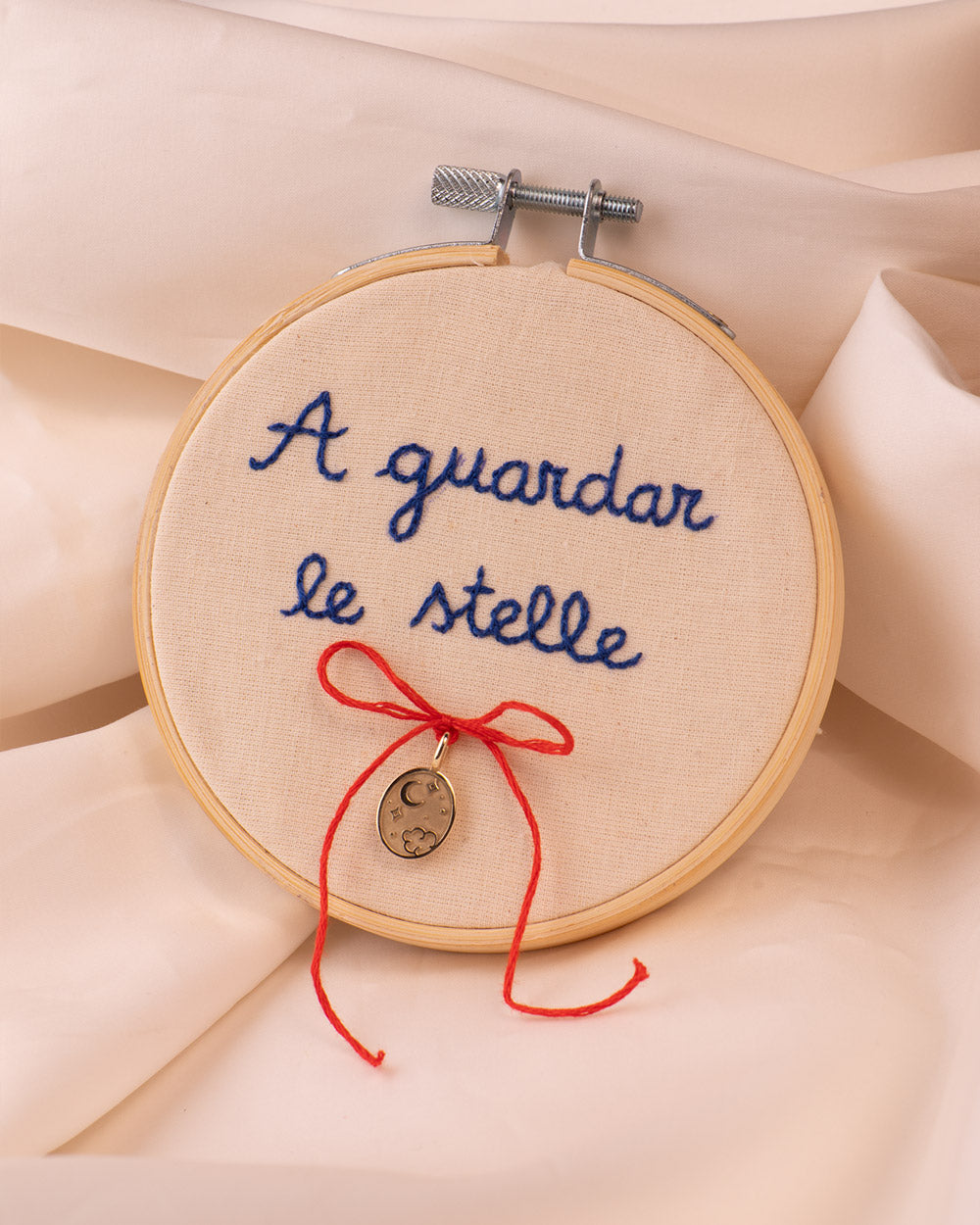 Frame with personalized embroidery