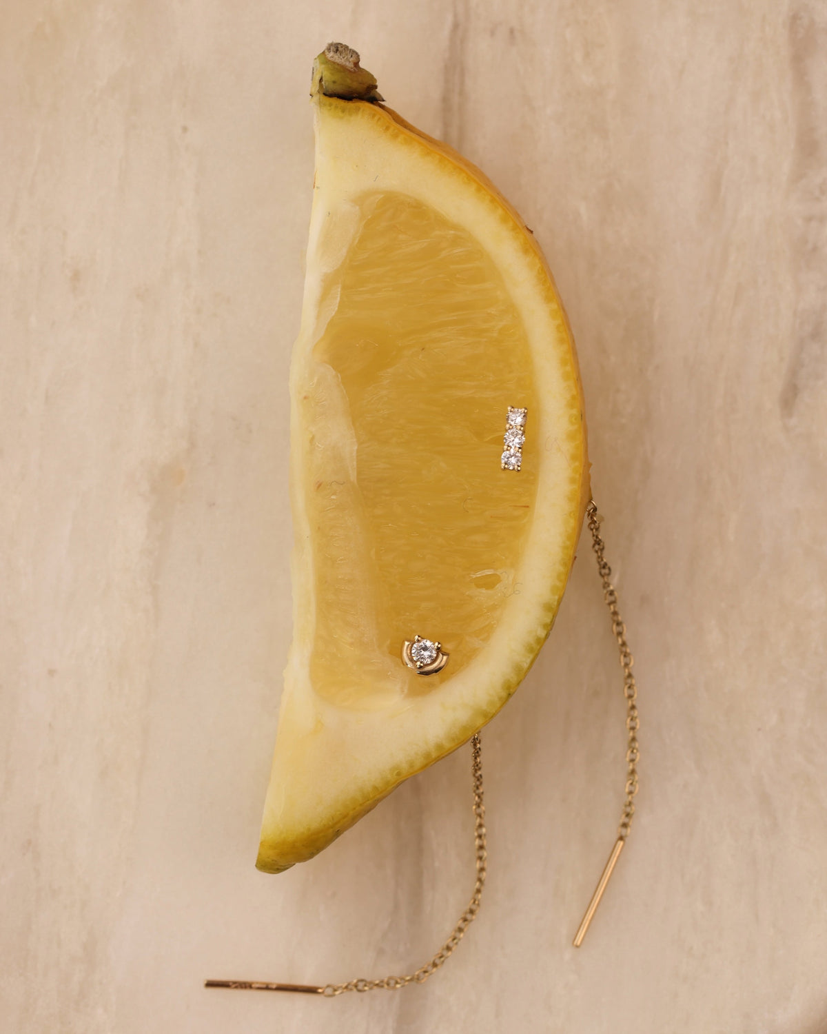 Gold Tulip earring